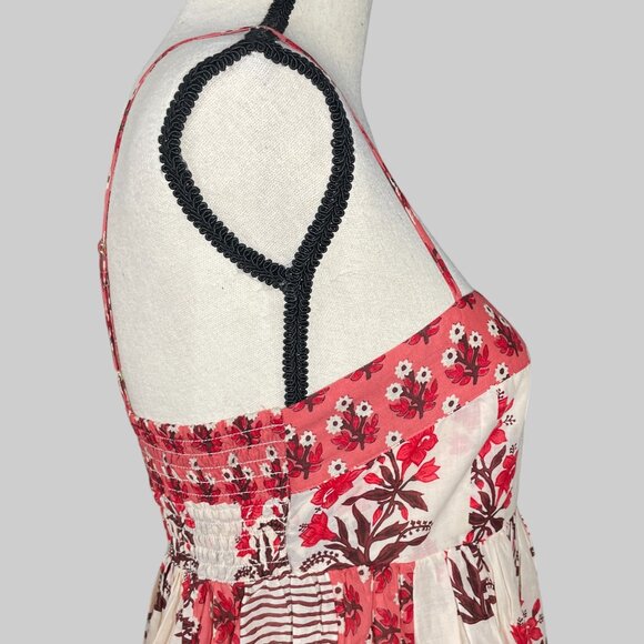 Flawed J. Crew Cotton Voile Midi Dress in Block Print Womens S Floral Item CI679 - Picture 8 of 16